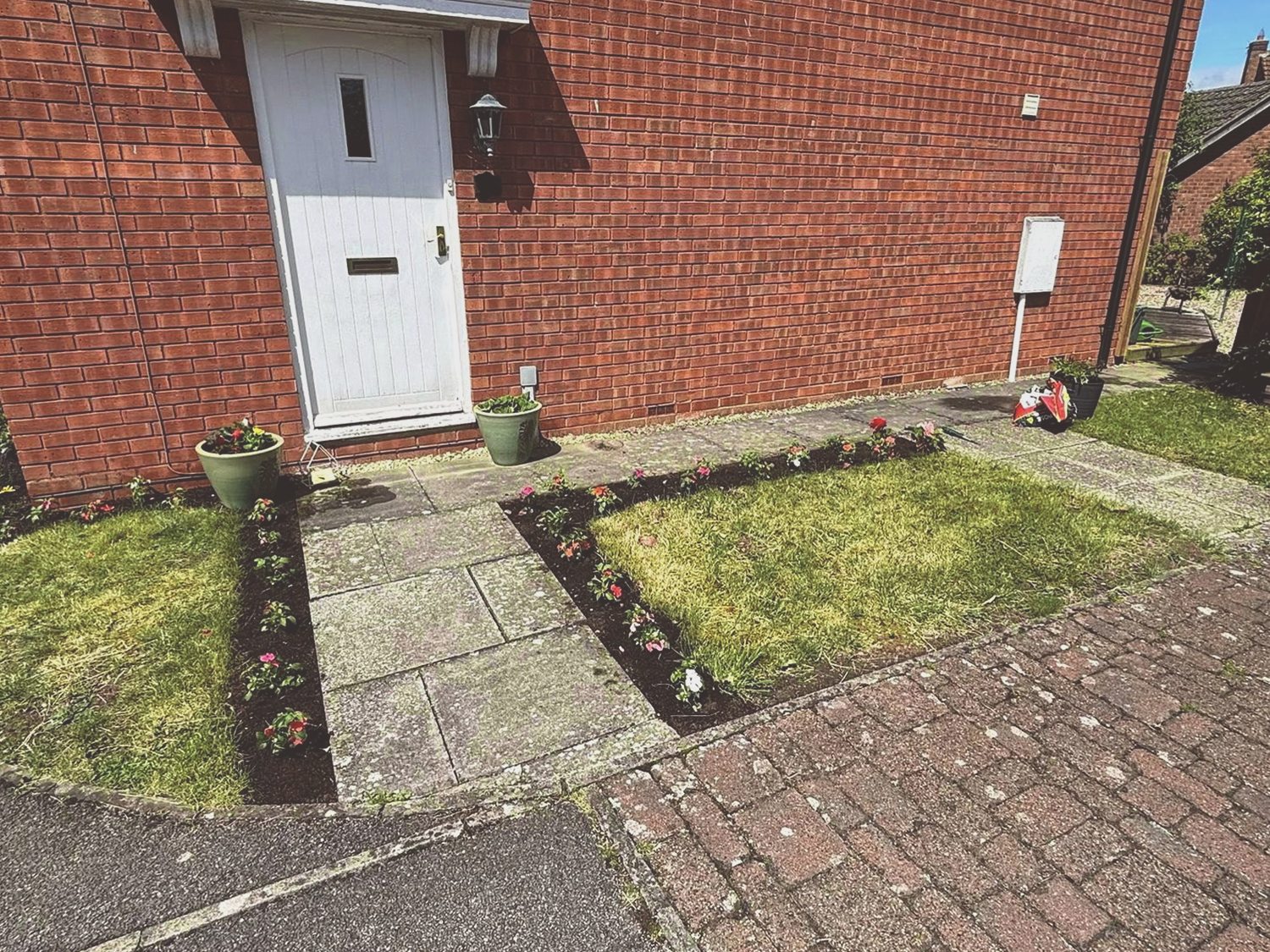 Front garden after a tidy-up and planting